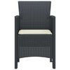 vidaXL Garden Chair 4 pcs Anthracite 53 x 49 x 85 cm PP
