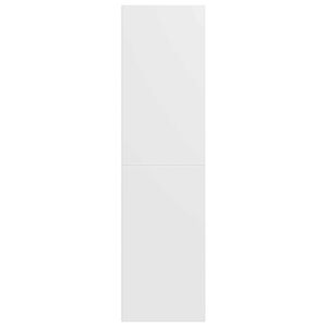 vidaXL Book Cabinet/TV Cabinet White 36x30x143 cm Engineered Wood
