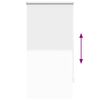 vidaXL Roller Blind Blackout 64.4x120 cm Fabric Width 60 cm White