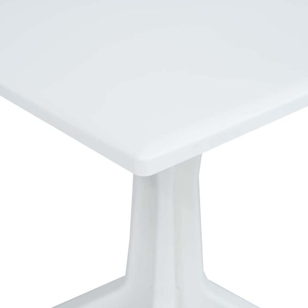 vidaXL Garden Table White 70 x 70 x 71.7 cm Plastic