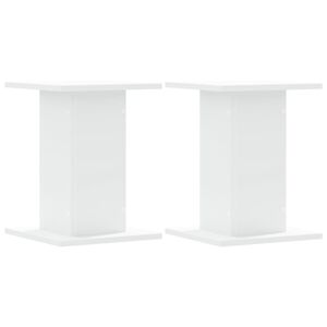 vidaXL Plant Stands 2 pcs White 30x30x40 cm Engineered Wood