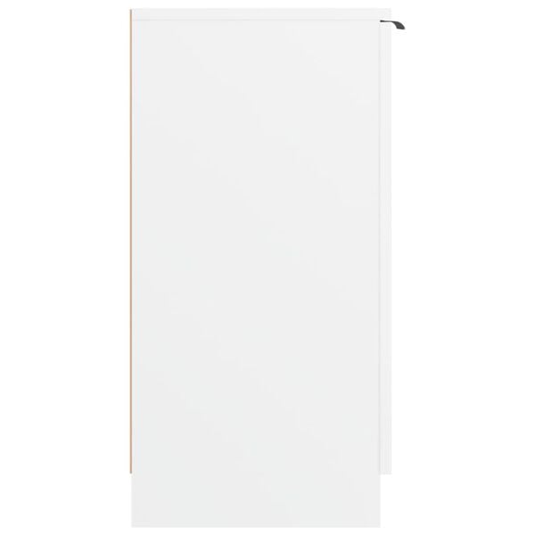 vidaXL Shoe Cabinet White 59x35x70 cm Engineered Wood