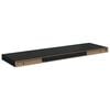 vidaXL Floating Wall Shelves 2 pcs Black 80x23,5x3,8 cm MDF