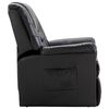 vidaXL Reclining Chair Black Faux Leather