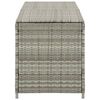 vidaXL Garden Storage Box Poly Rattan 200x50x60 cm Grey