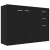 vidaXL Sideboard | Black | Engineered wood | Medium | Sideboard | Rectangular