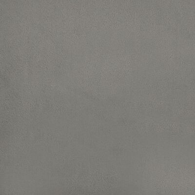 vidaXL Bed Frame Light Grey 183x203 cm King Size Velvet