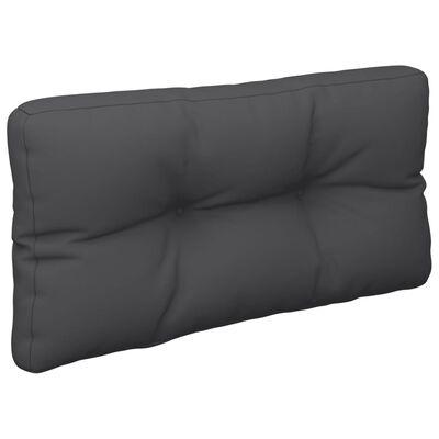 vidaXL Pallet Cushion Black 80x40x12 cm Fabric
