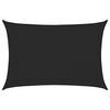 vidaXL Sunshade Sail 160 g/m&sup2; Black 3x4.5 m HDPE