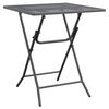 vidaXL Garden Table 60x60x72 cm Expanded Metal Mesh Anthracite