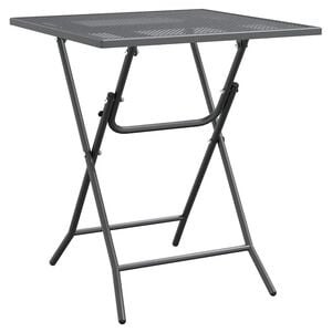 vidaXL Garden Table 60x60x72 cm Expanded Metal Mesh Anthracite