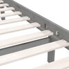vidaXL Bed Frame without Mattress Grey Solid Wood 160x200 cm