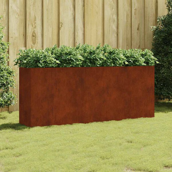 vidaXL Garden Raised Bed 200x40x80 cm Corten Steel