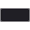 vidaXL Kitchen Backsplash Black 90 x 40 cm Tempered Glass