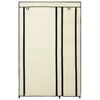 vidaXL Folding Wardrobes 2 pcs Cream 110x45x175 cm Fabric