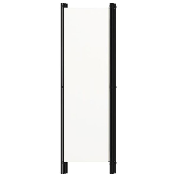 vidaXL 4-Panel Room Divider White 200x180 cm