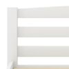 vidaXL Bed Frame without Mattress White Solid Pinewood 100x200 cm