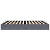 vidaXL Ottoman Bed Frame No Mattress Dark Grey 180x200 cm Super King Velvet