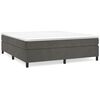 vidaXL Bed Frame without Mattress Dark Grey 180x200 cm Super King Velvet