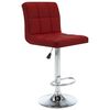 vidaXL Bar Stools 2 pcs Wine Red Faux Leather