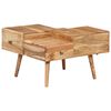 vidaXL Coffee Table 70x60x42 cm Solid Acacia Wood