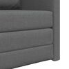 vidaXL Floor Sofa Bed 2-in-1 Dark Grey 112x174x55 cm Fabric