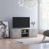 vidaXL TV Cabinet Concrete Grey 120x34x37 cm Engineered Wood