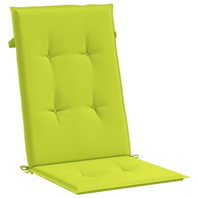 vidaXL Garden Highback Chair Cushions 6 pcs Bright Green 120x50x3 cm Fabric