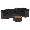 vidaXL Garden Sofa Set | Black