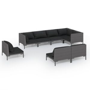 vidaXL Garden Lounge Set | Dark grey
