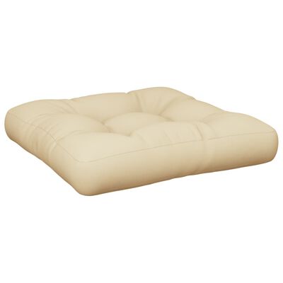 vidaXL Pallet Cushion Beige 60x61.5x10 cm Fabric