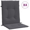 vidaXL Garden chair cushions Anthracite 100 x 50 x 3 cm