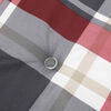 vidaXL Deck Chair Cushion Red Check Pattern (75+105)x50x4 cm