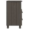 vidaXL Bedside Cabinet HAMAR Light Grey 40x35x62 cm Solid Wood Pine