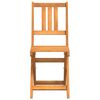 vidaXL Garden Chair Folding 4 pcs Oil Natural 40 x 42 x 85 cm