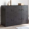 vidaXL Sideboard Black 99x39x73 cm Steel