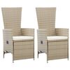 vidaXL 5 Piece Garden Dining Set Beige