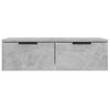 vidaXL Wall Cabinets 2 pcs Concrete Grey 68x30x20 cm Engineered Wood