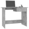 vidaXL Desk Concrete Grey 100x50x76 cm Engineered Wood