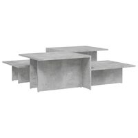 vidaXL Coffee Tables 2 pcs Concrete Grey Engineered Wood