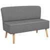 vidaXL Sofa Fabric 117x55.5x77 cm Light Grey