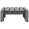 vidaXL Garden Pallet Ottoman Grey Impregnated Pinewood