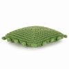 vidaXL Throw Pillow Basketweave with Pillow Green 50 x 50 cm Cotton