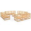 vidaXL 13 Piece Garden Lounge Set Solid Pinewood
