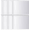 vidaXL 48 pcs Mirror Tiles Square Glass