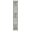 vidaXL Book Cabinet/Room Divider Concrete Grey 45x24x159 cm Engineered Wood
