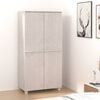 vidaXL Wardrobe HAMAR White 89x50x180 cm Solid Wood Pine