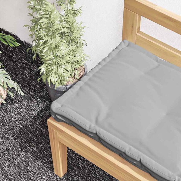 vidaXL Pallet Floor Cushion Cotton 120x40x7 cm Grey