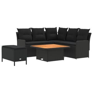 vidaXL Furniture Sets 5 pcs Black PE Rattan