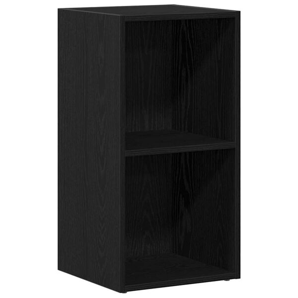 vidaXL LP Storage Box Black Oak 71x34x36 cm Engineered Wood
